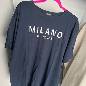 Navy Blue Milano Di Rouge T-shirt XL